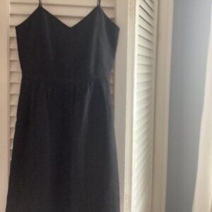 J. Crew Spaghetti Strap short black dress, Size 0
